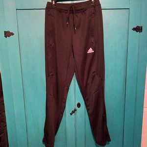 Adidas black youth tapered sweatpants